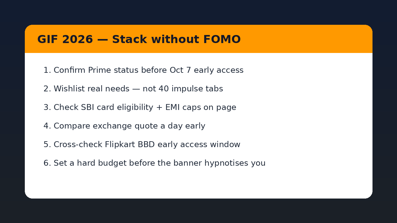 Amazon GIF 2026 buyer checklist