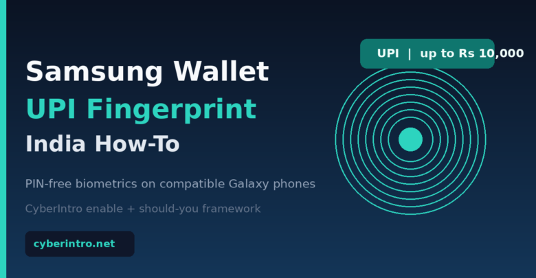 Samsung Wallet UPI fingerprint India