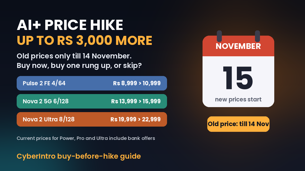 Ai+ price hike