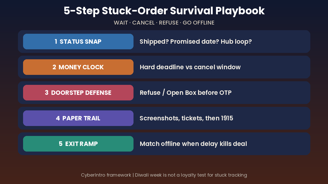 Open box doorstep phone check checklist