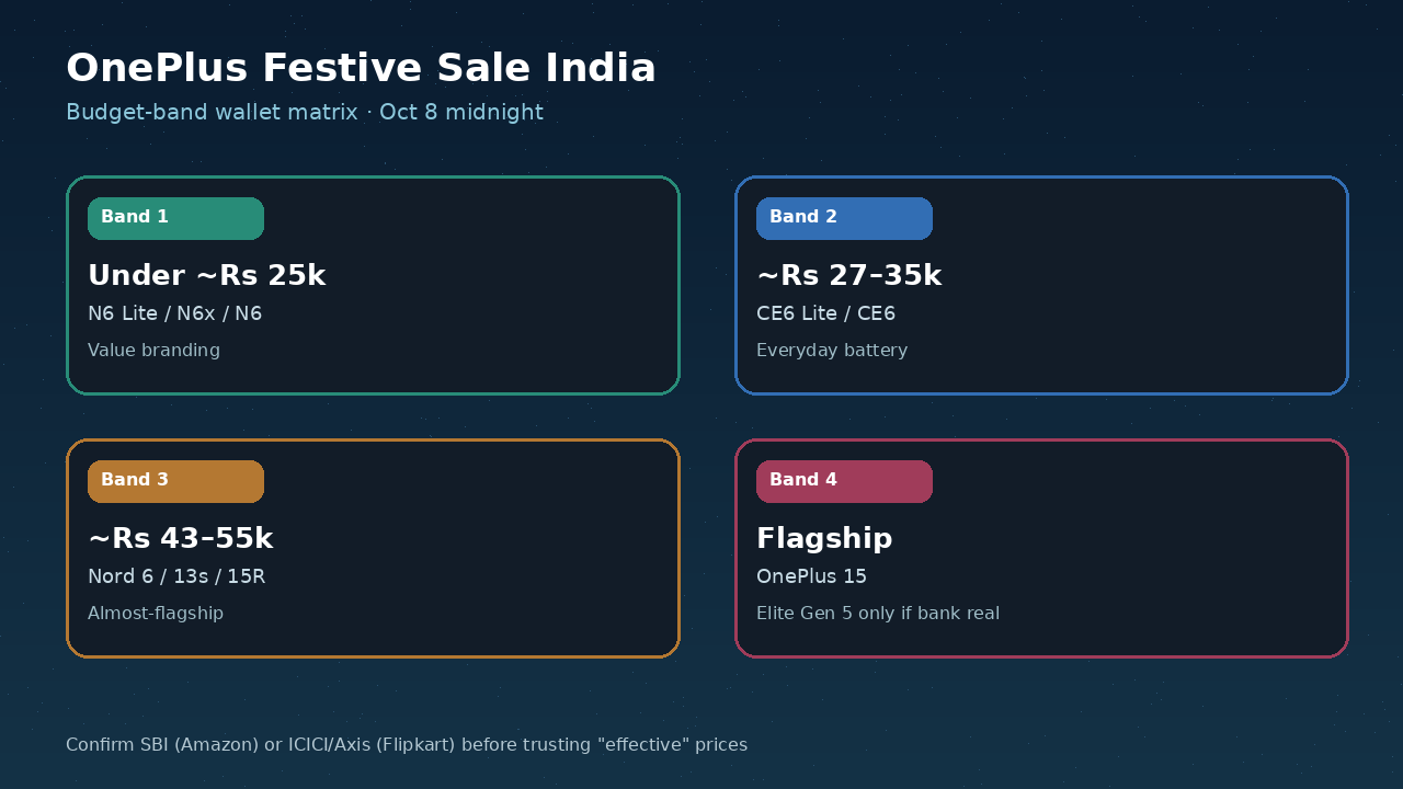 OnePlus festive budget matrix